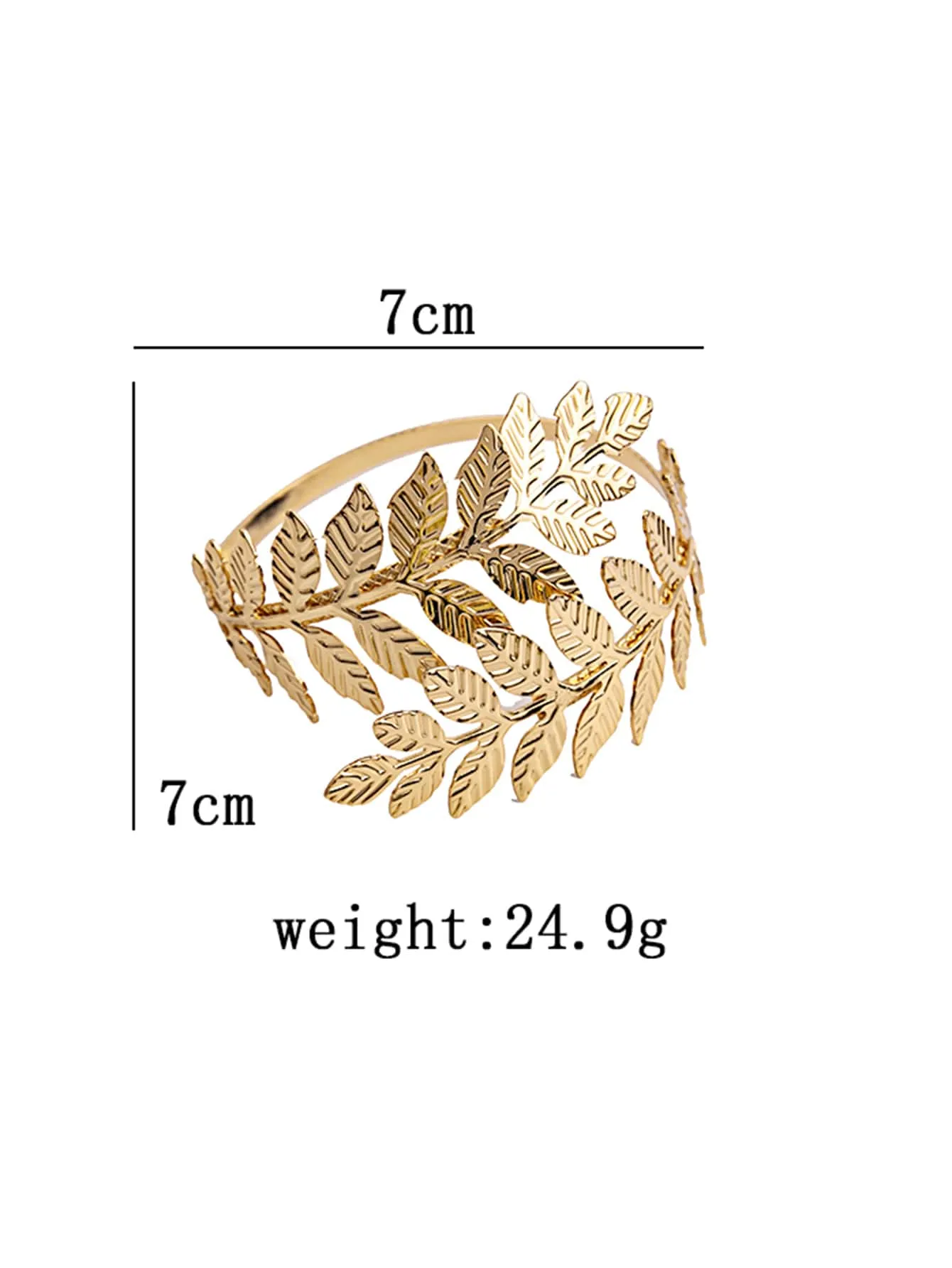 1pc Creative Leaf Design Arm Cuff For Women For Daily Decoration