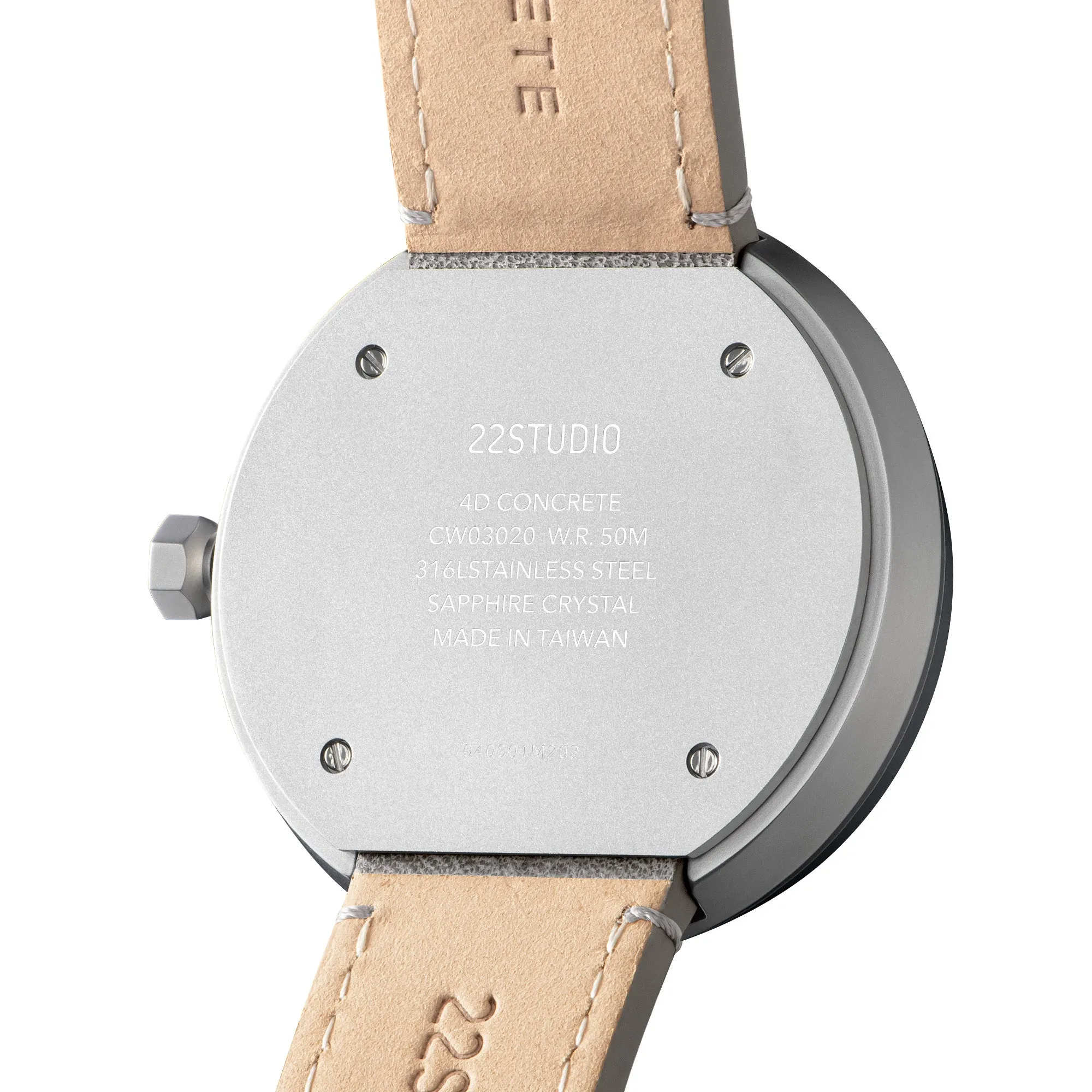 4D Concrete Watch 44mm Concrete Grey Edition