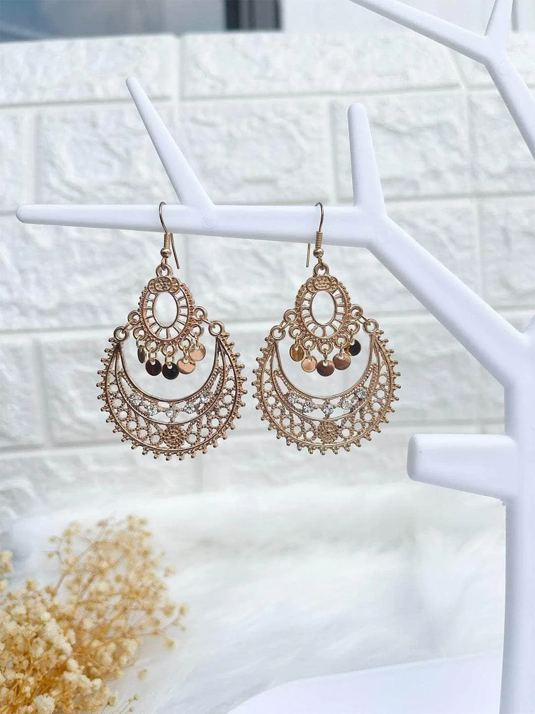 Antique Gold Tassel Earrings