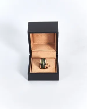 Bulgari 'B.zero1' ring, rose gold & green onyx