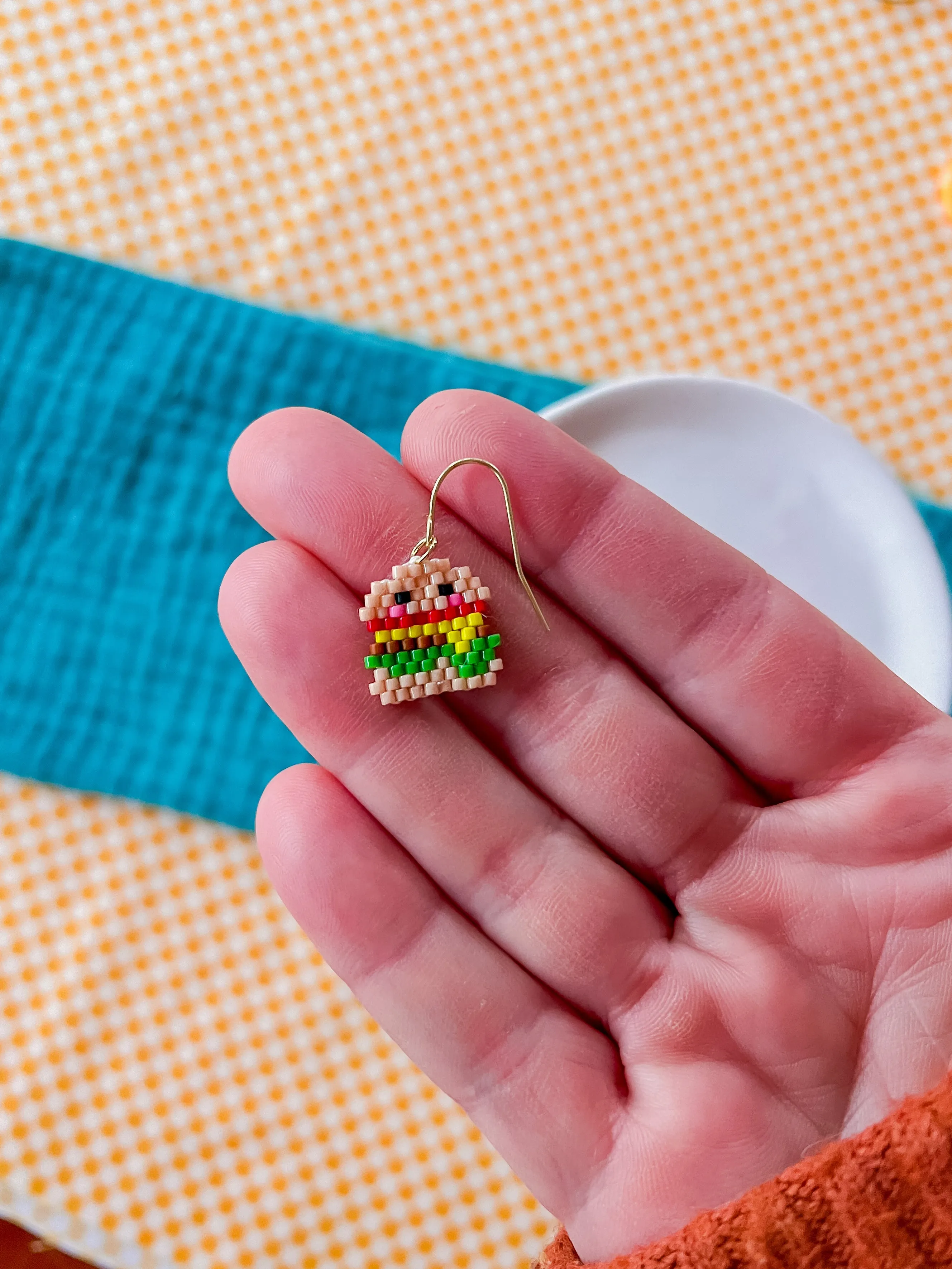 Burger Me | Beaded Earrings