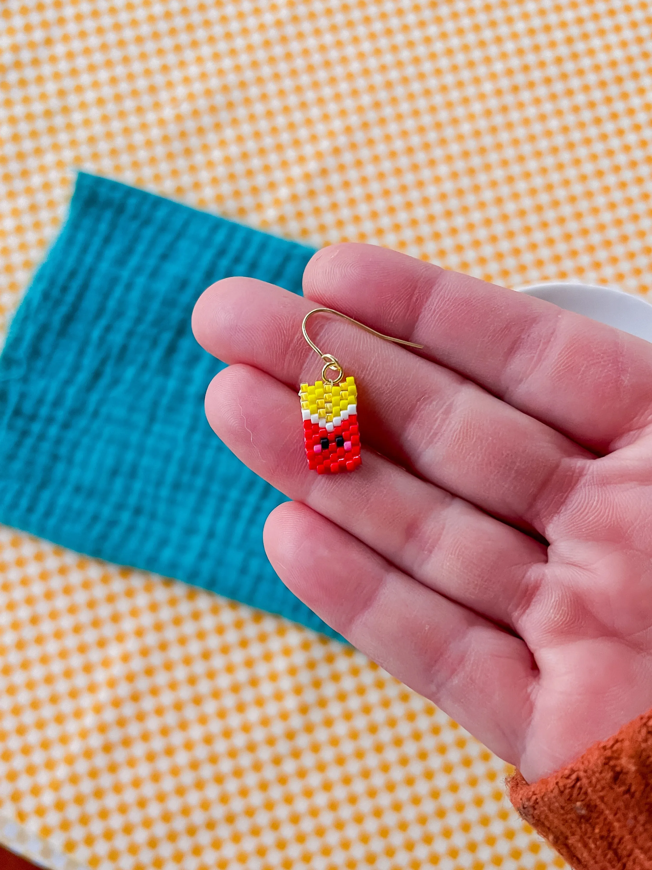 Burger Me | Beaded Earrings