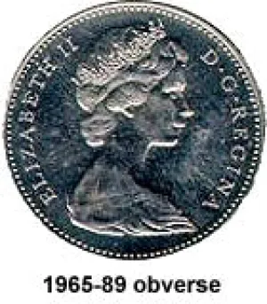 Canada Nickel 1980 5 cents  (Elizabeth II) 4.54gr .999