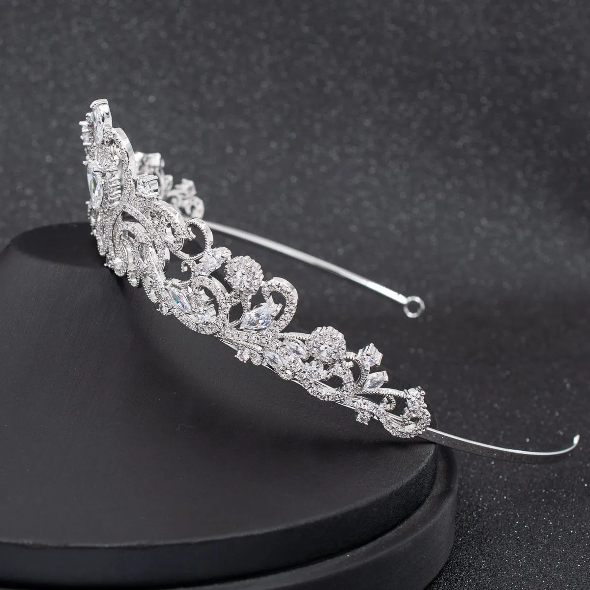 Classic Cubic Zirconia Wedding Bridal Tiara Diadem Hair Accessoires CH10316