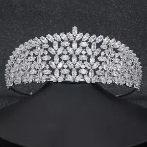 Classic Design Cubic Zirconia Wedding Bridal Tiara Diadem CH10299