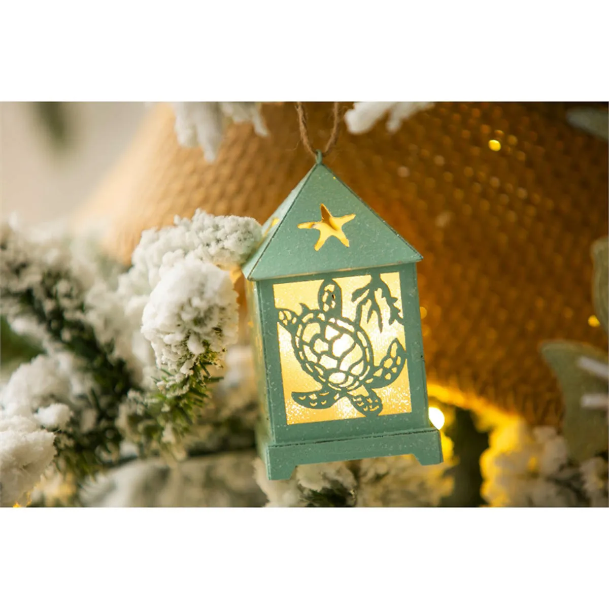 Coastal LED Lantern Ornaments