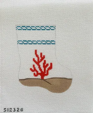 Coral Mini Sock Canvas