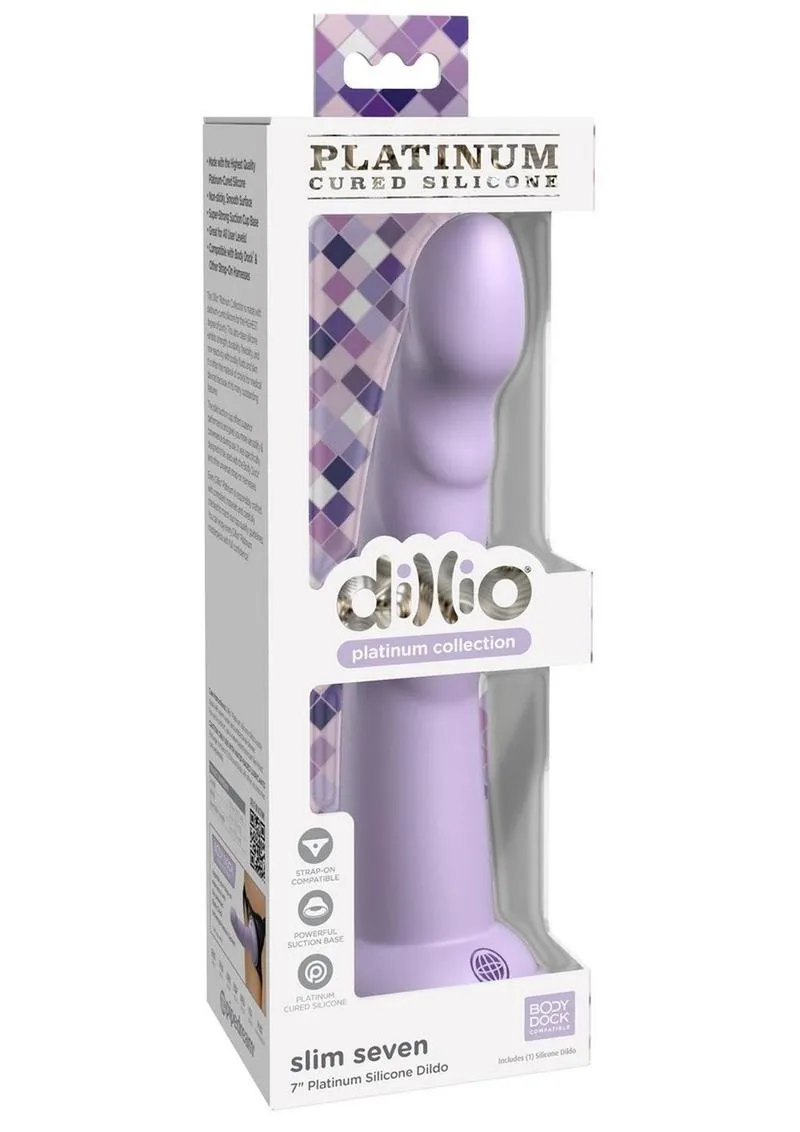 Dillio Platinum Slim Seven Silicone Dildo