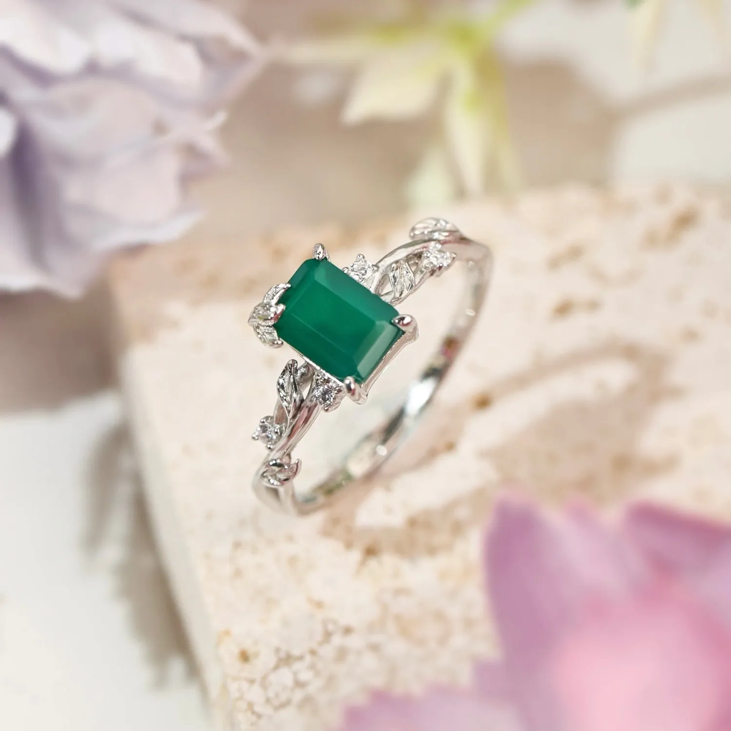 Earth Green Onyx Ring