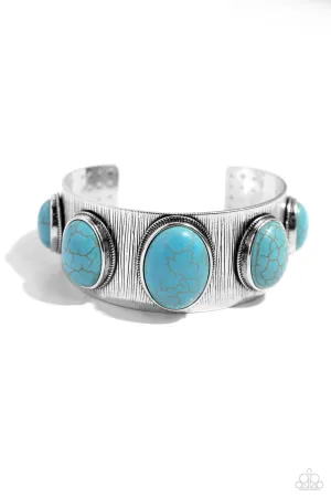 Earthy Echo - Blue Bracelet - Paparazzi Accessories