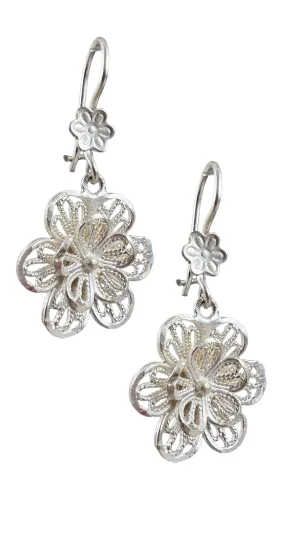 Filigree Flower Earrings