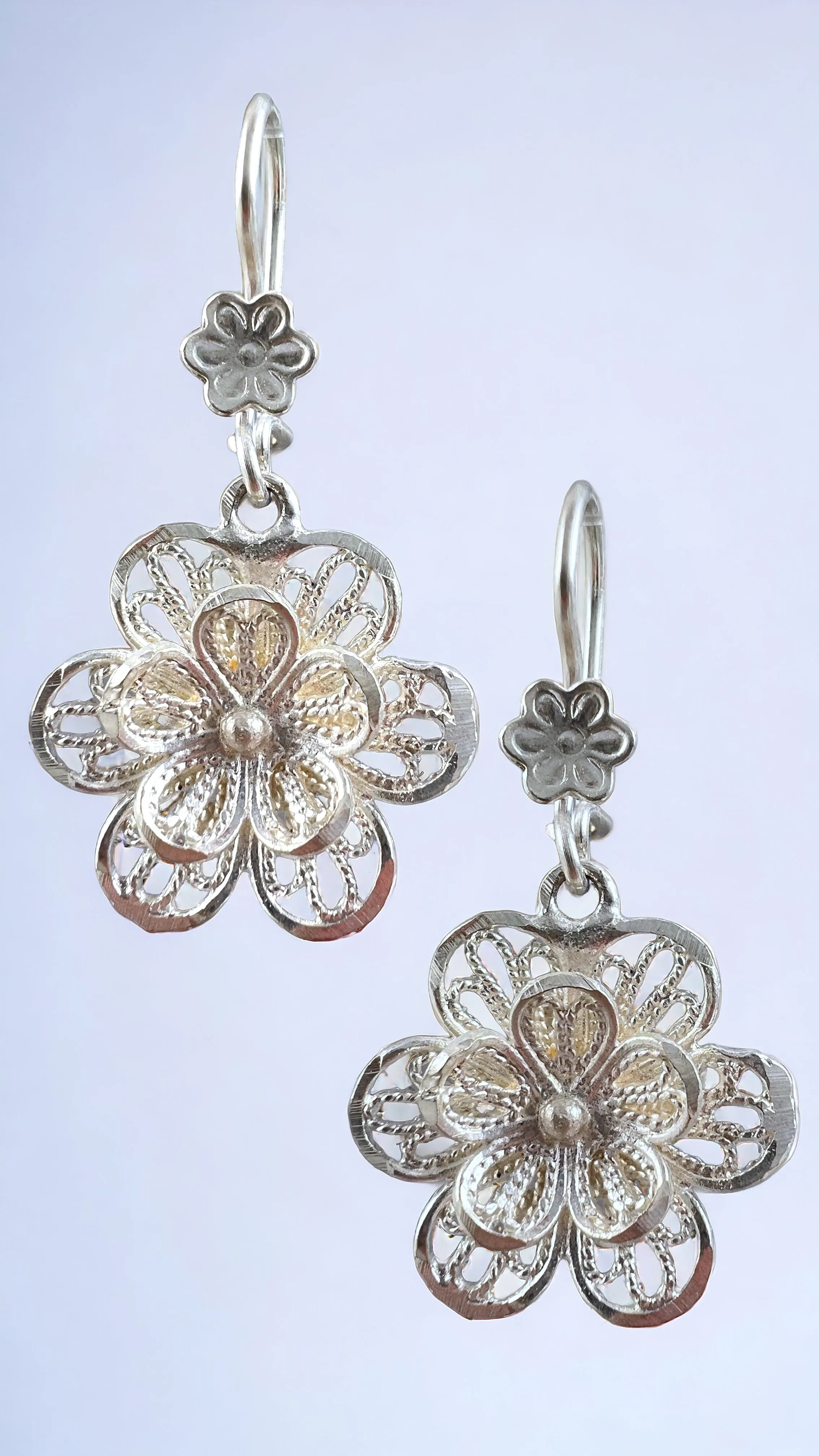 Filigree Flower Earrings