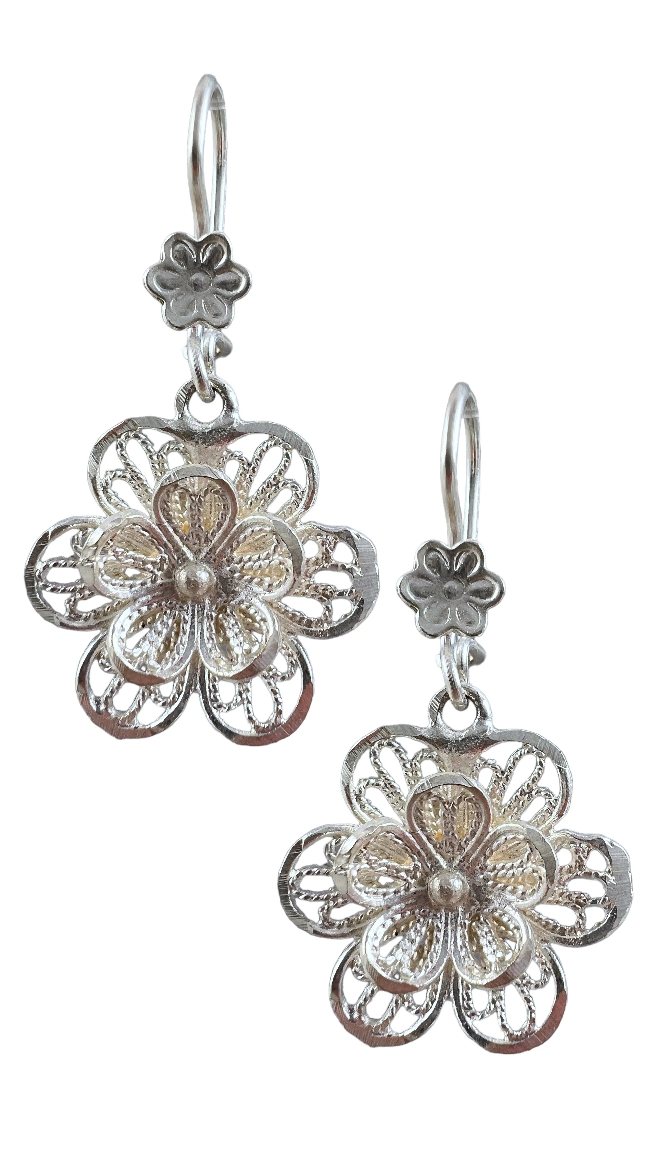 Filigree Flower Earrings