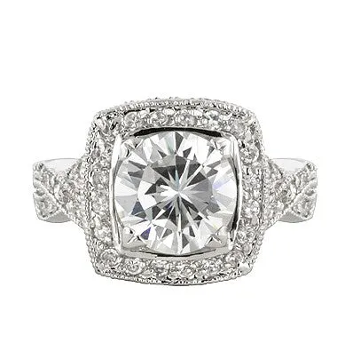 Giovanna Vintage Filigree Engagement Ring | 9ct