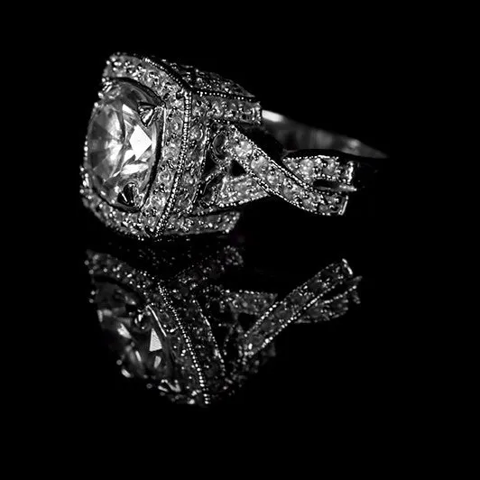 Giovanna Vintage Filigree Engagement Ring | 9ct