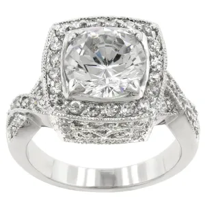 Giovanna Vintage Filigree Engagement Ring | 9ct