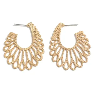 GOLD FILIGREE DROP EARRINGS