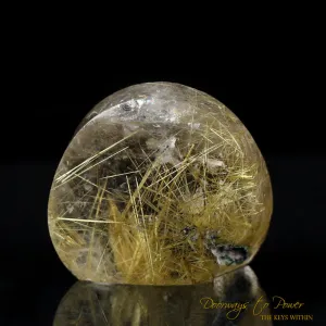 Golden Rutilated Quartz Crystal Gem with Rainbows 'Illuminator'