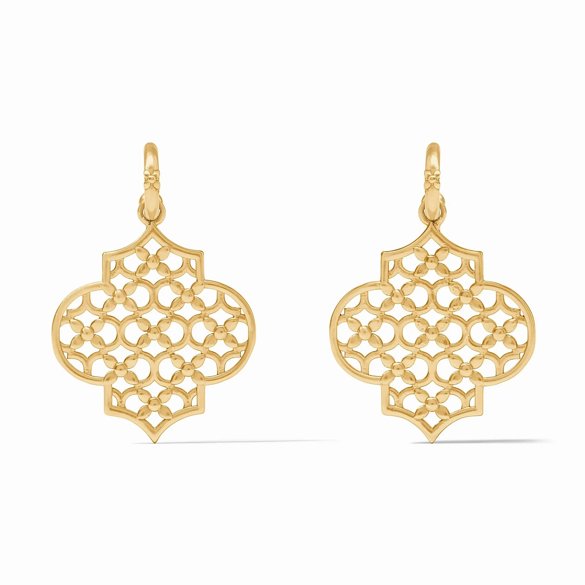 Helene Statement Hoop & Charm Earring