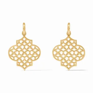 Helene Statement Hoop & Charm Earring