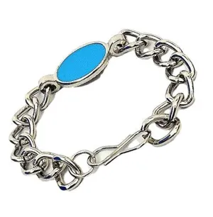 Its Wow Salman Khan Inspired Turquoise Bracelet Steel Chain 2 Bracelet Boys