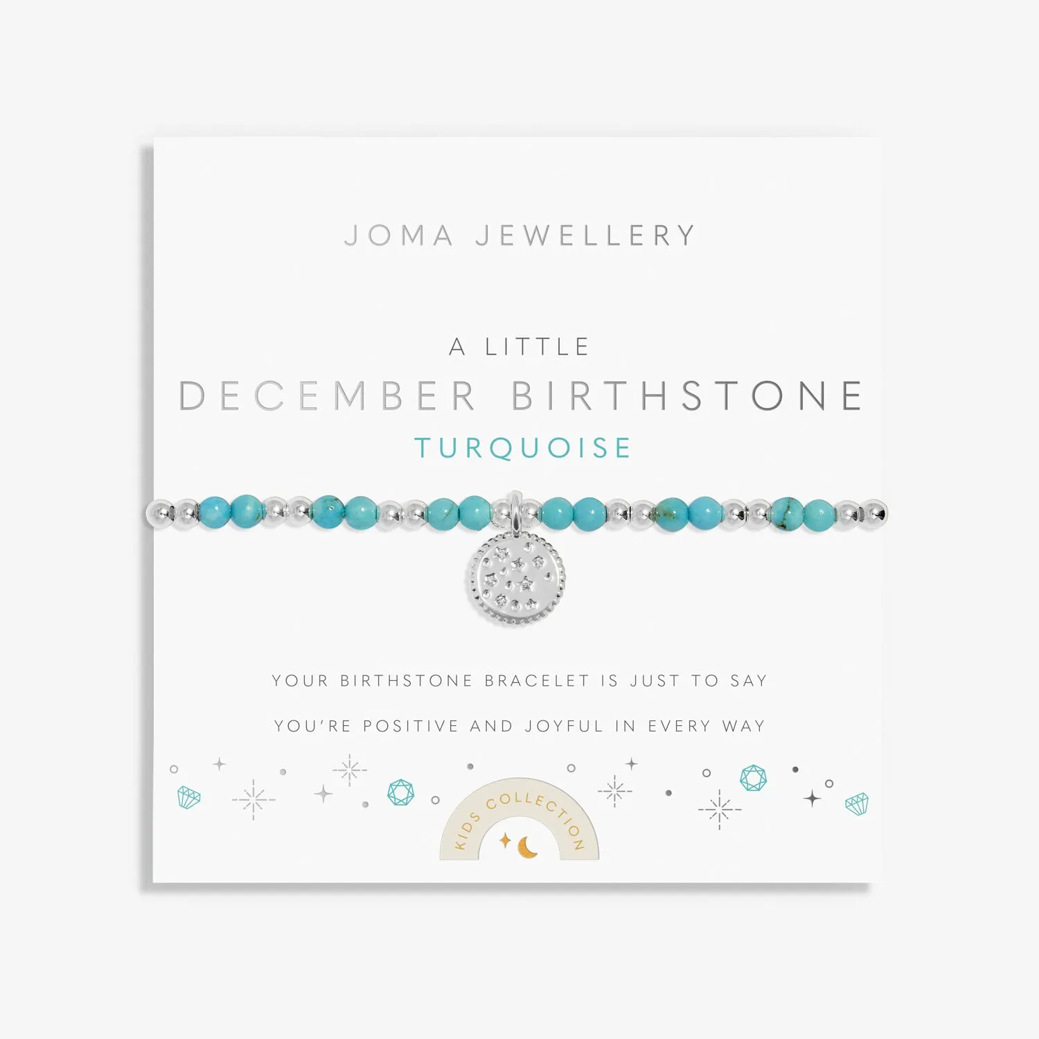 Joma Jewellery Childrens A Little December Birthstone Bracelet