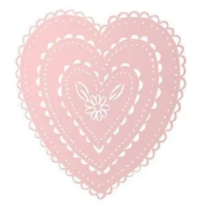 Large Pink Cut Out Heart