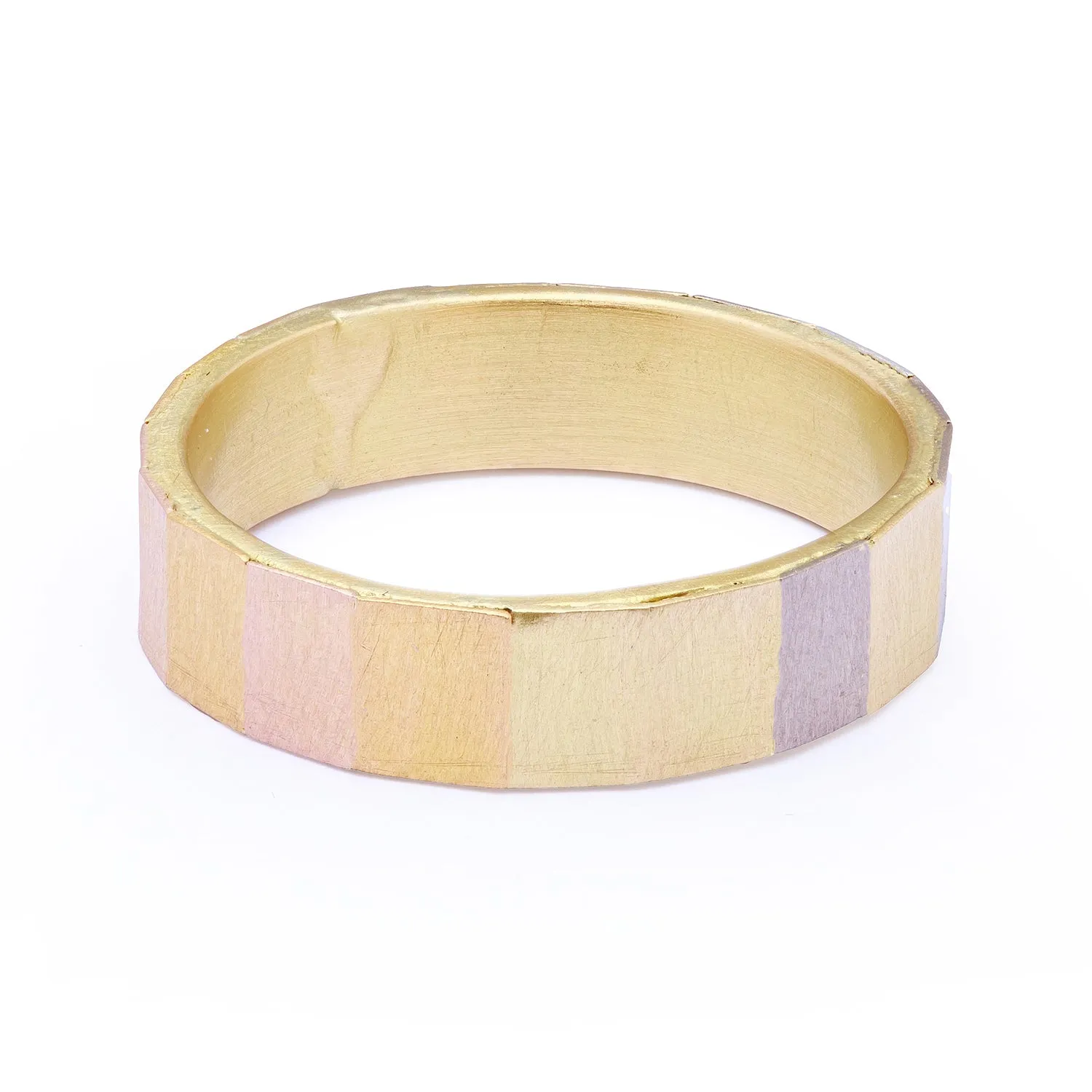 Large Rainbow Faceted Band