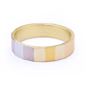 Large Rainbow Faceted Band