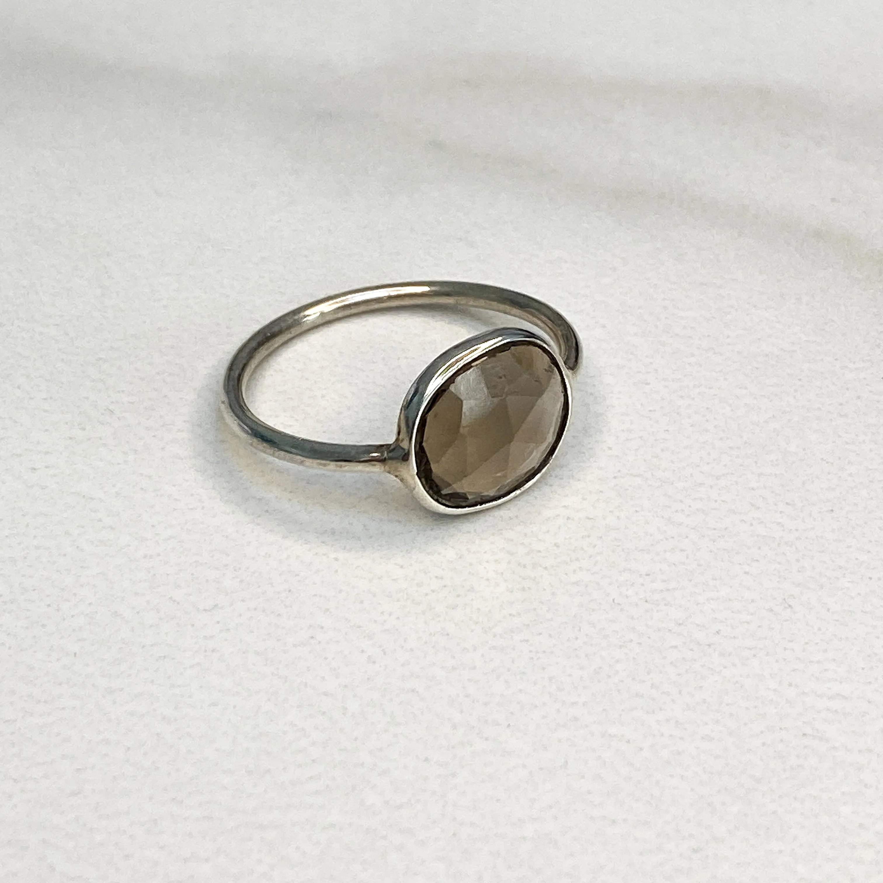 LORI Smoky Quartz Sterling Silver Ring