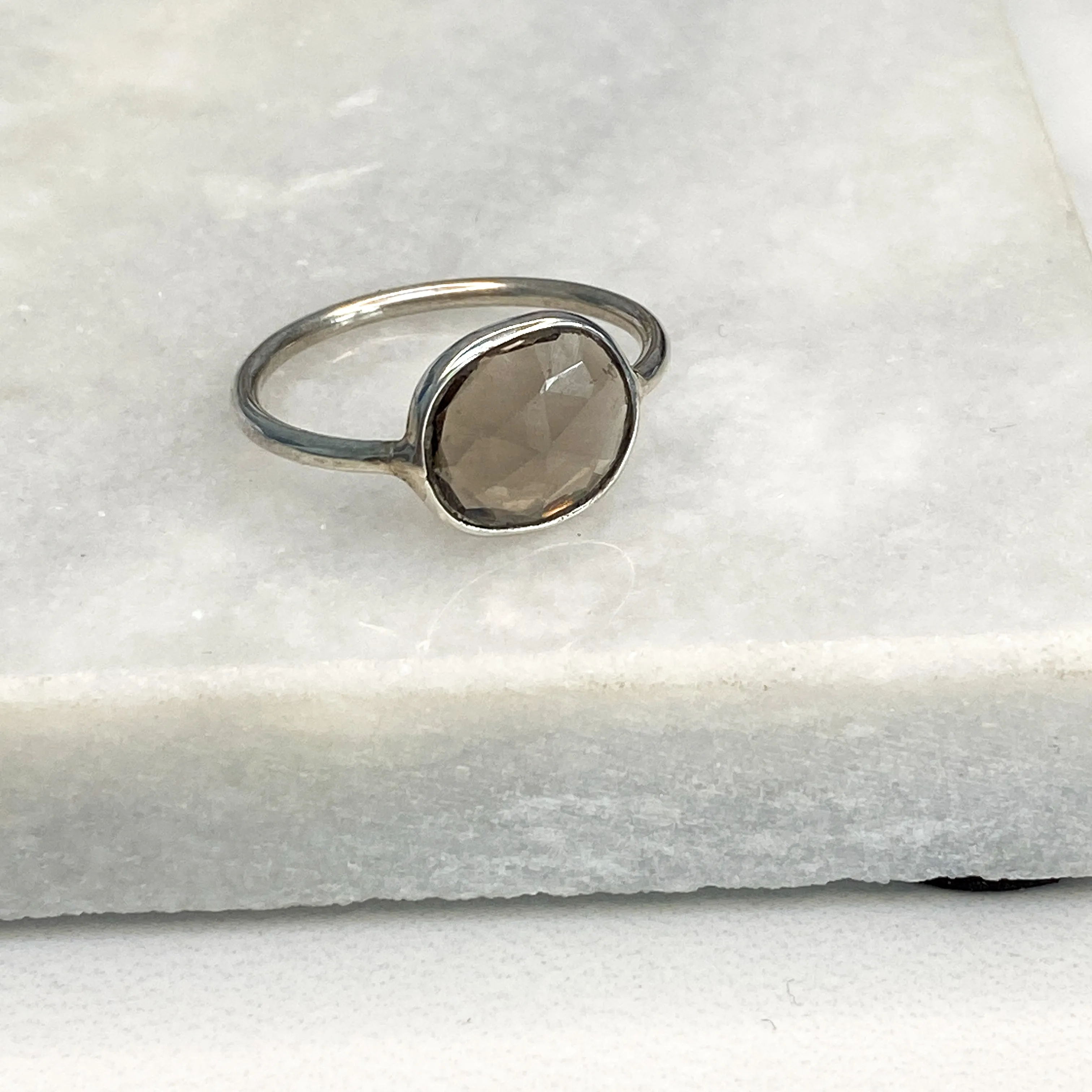 LORI Smoky Quartz Sterling Silver Ring