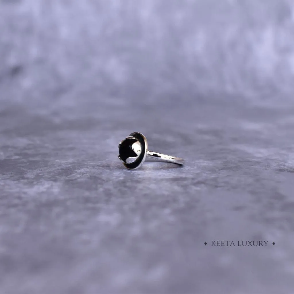 Lotus Dream - Black Onyx Ring