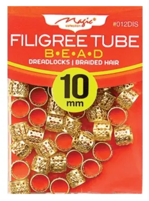 MAGIC COLLECTION - FILIGREE TUBE BEAD - GOLD