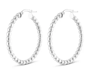 Miss Mimi Large Beaded Hoops