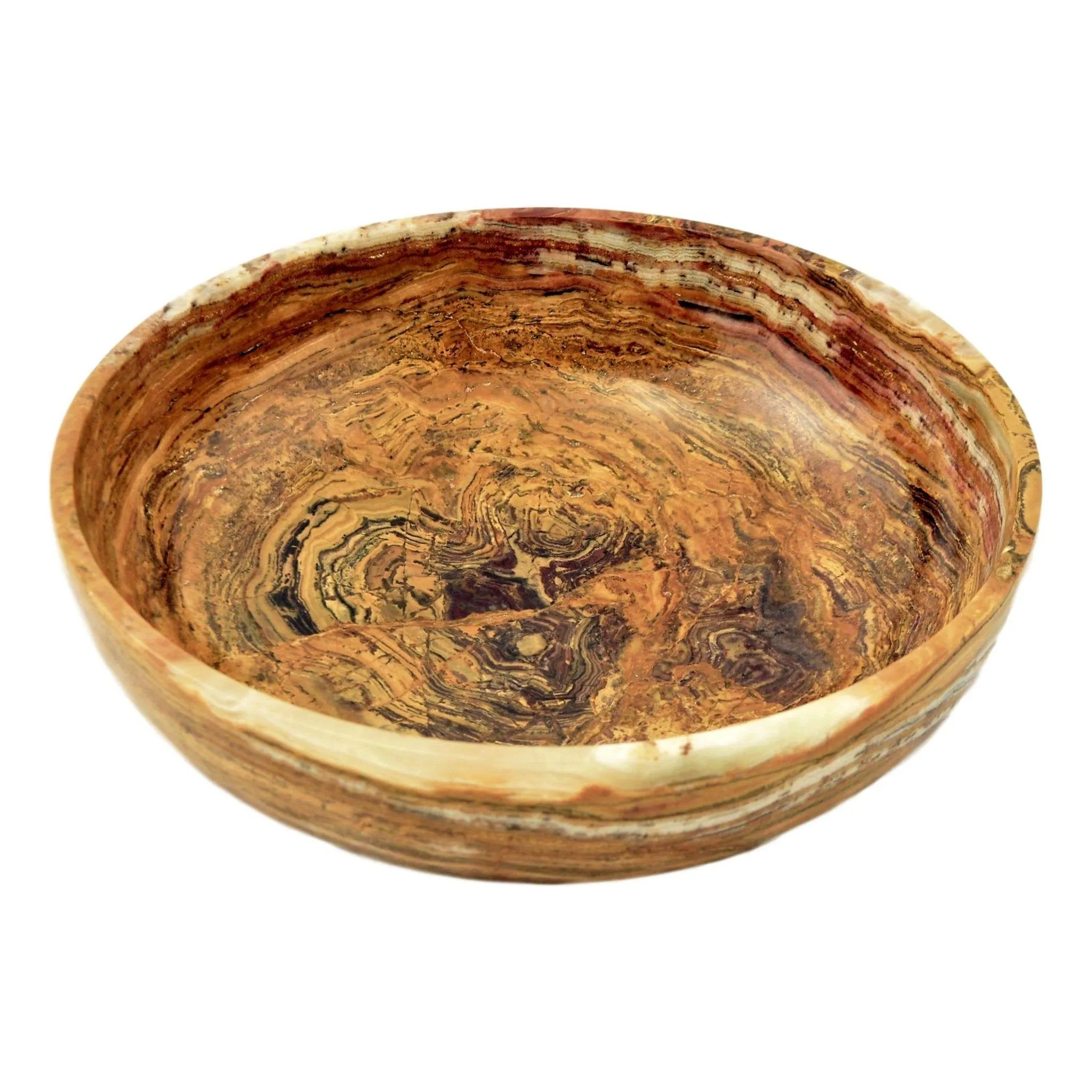 Multi Brown Onyx 8-inch Decorative Bowl