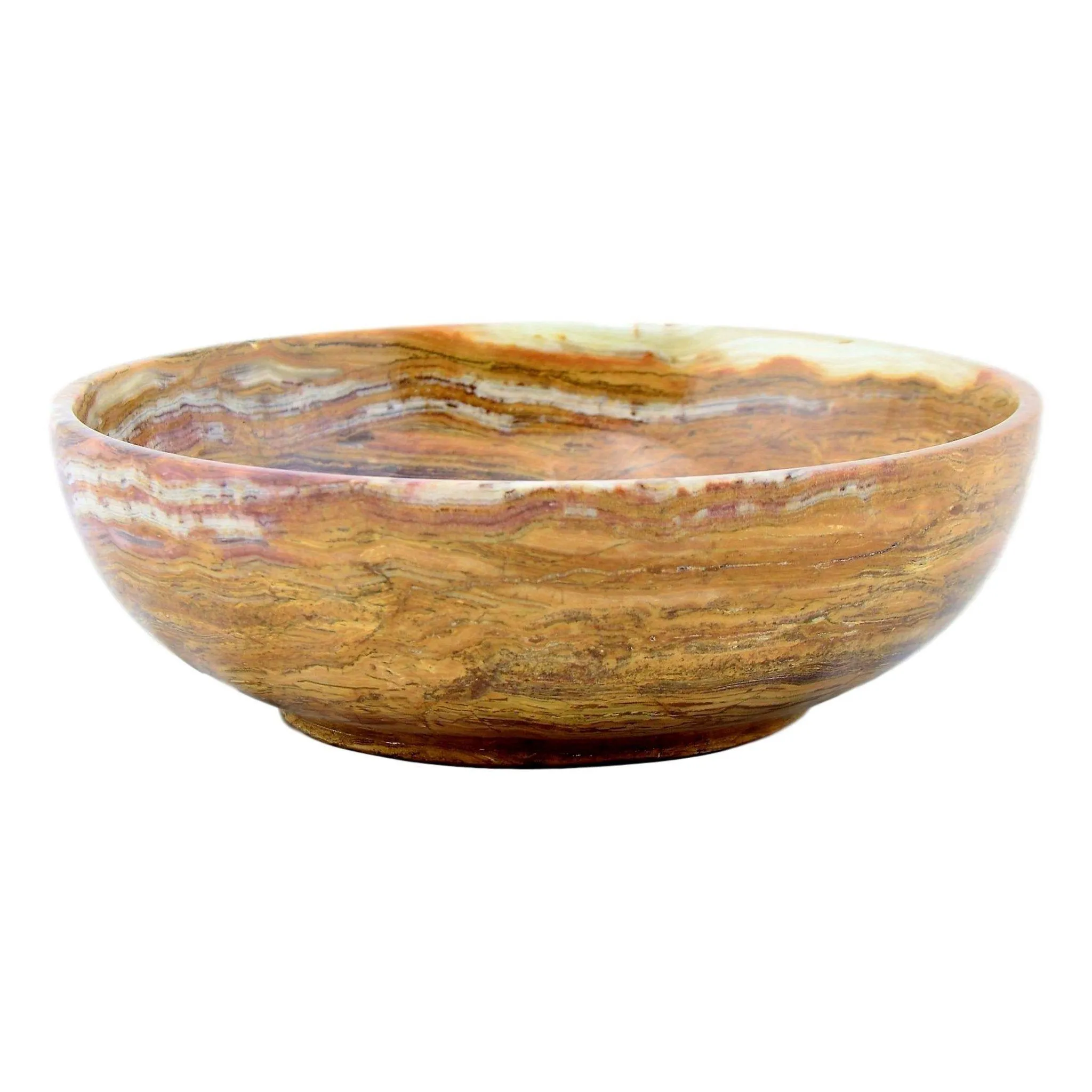 Multi Brown Onyx 8-inch Decorative Bowl