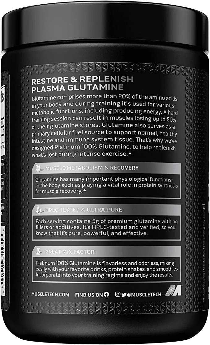 MuscleTech Platinum 100% Glutamine