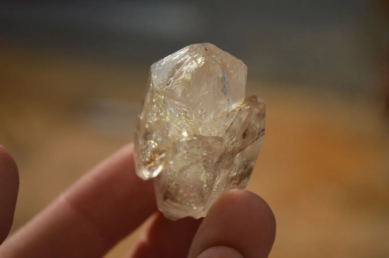 Natural Gorgeous Clear / Smokey Window Brandberg Quartz Crystals x 12 From Brandberg, Namibia