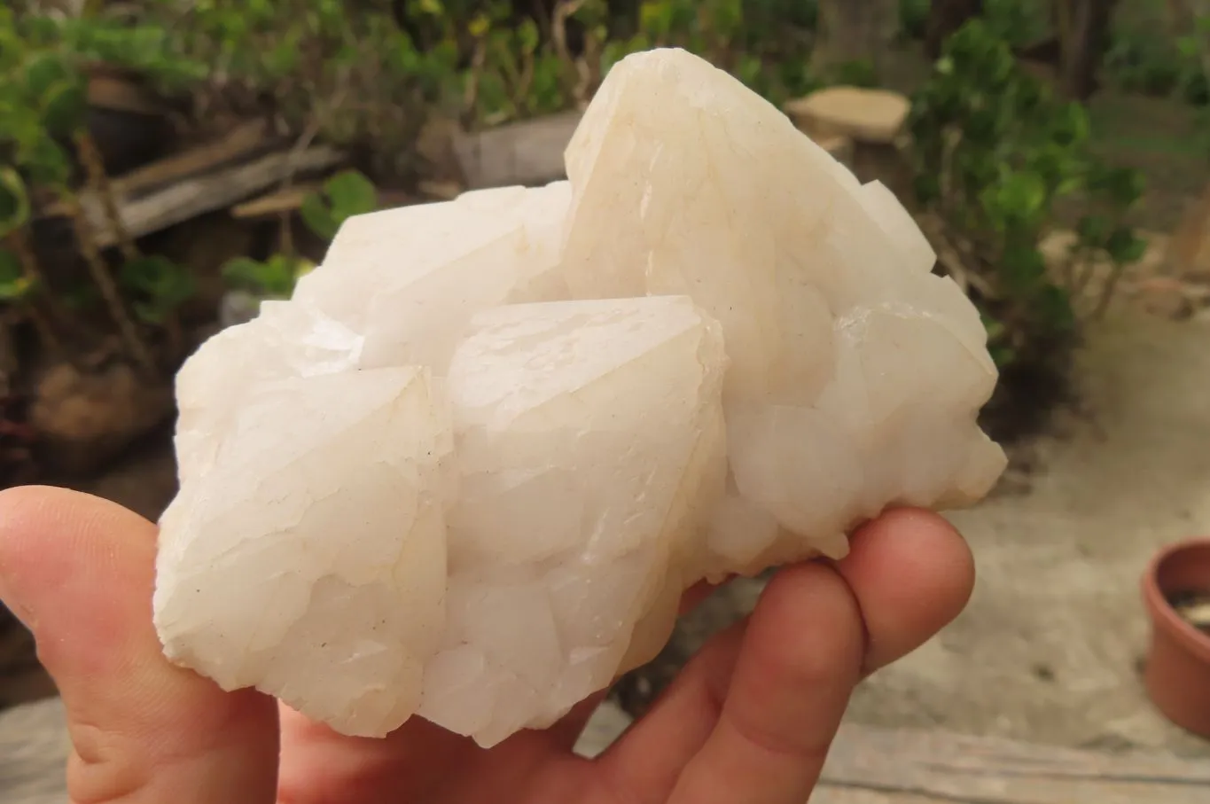 Natural Groovy Cascading Candle Quartz Clusters x 6 From Antsirabe, Madagascar