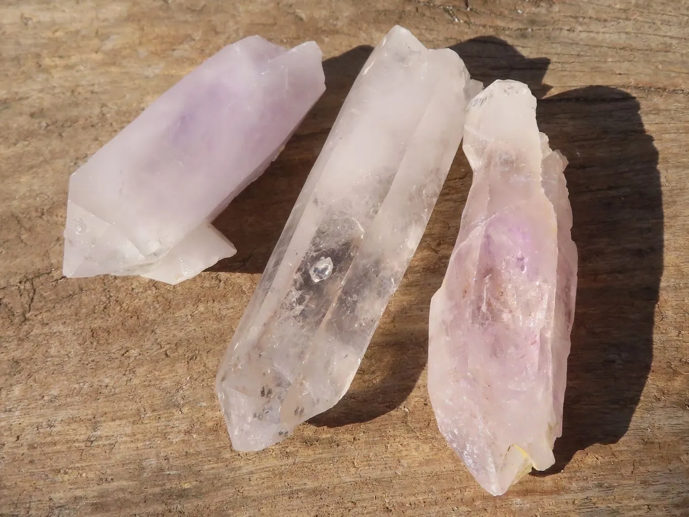 Natural Large Clear Brandberg Amethyst Quartz Crystals x 12 From Brandberg, Namibia