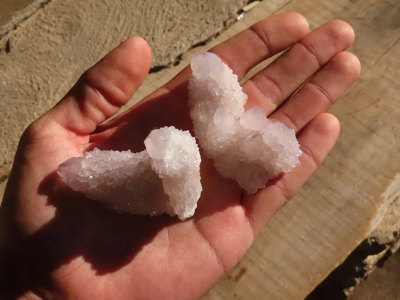 Natural Lilac Spirit Amethyst Quartz Clusters x 20 From Boekenhouthoek, South Africa