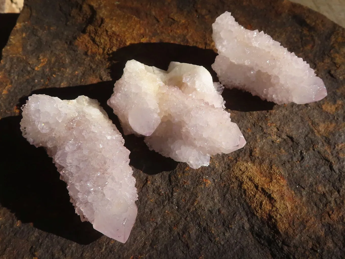 Natural Lilac Spirit Amethyst Quartz Clusters x 20 From Boekenhouthoek, South Africa