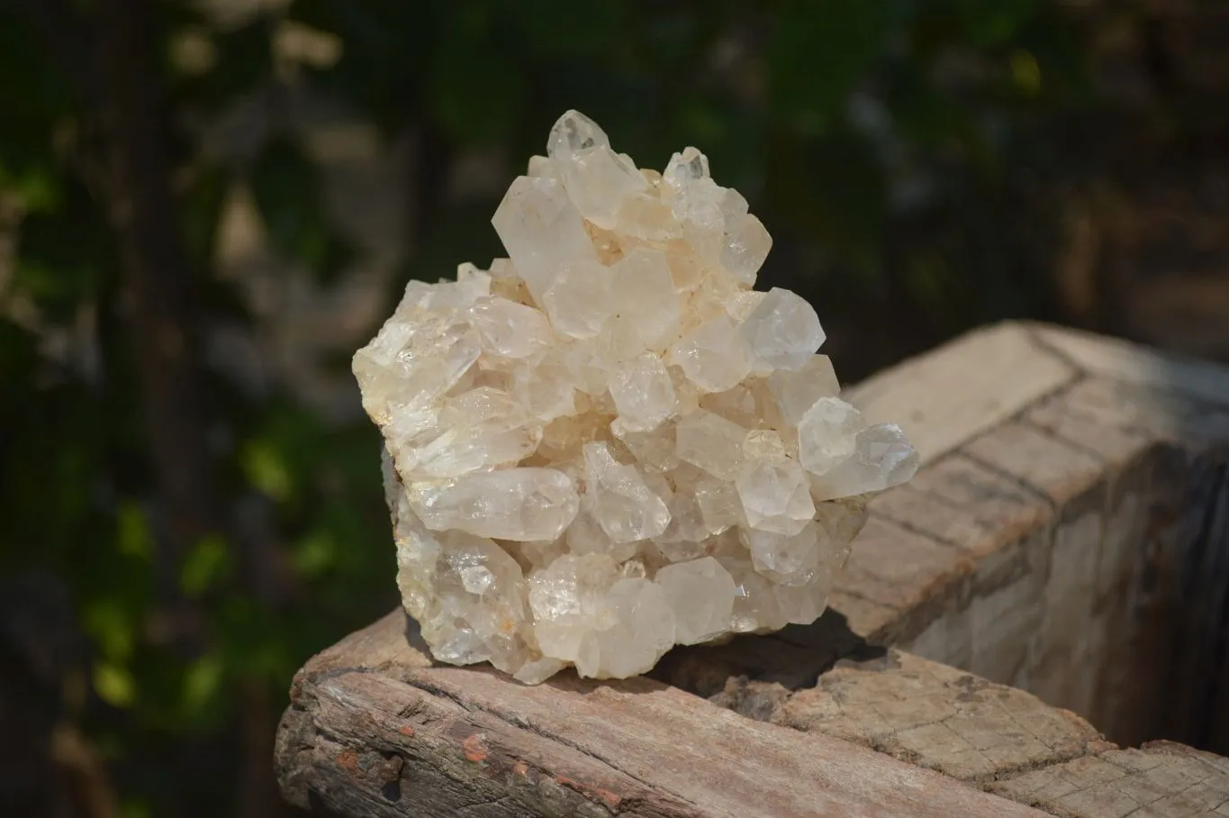 Natural Limonite Quartz Clusters x 3 From Zambia