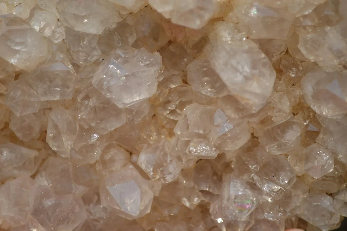 Natural Limonite Quartz Clusters x 3 From Zambia