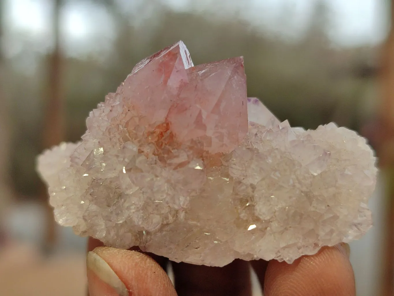 Natural Limonite Spirit Quartz Clusters x 35 From South Africa