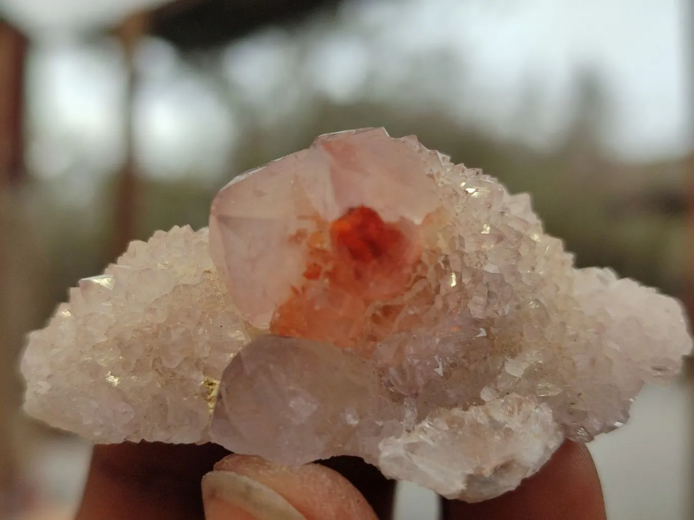 Natural Limonite Spirit Quartz Clusters x 35 From South Africa