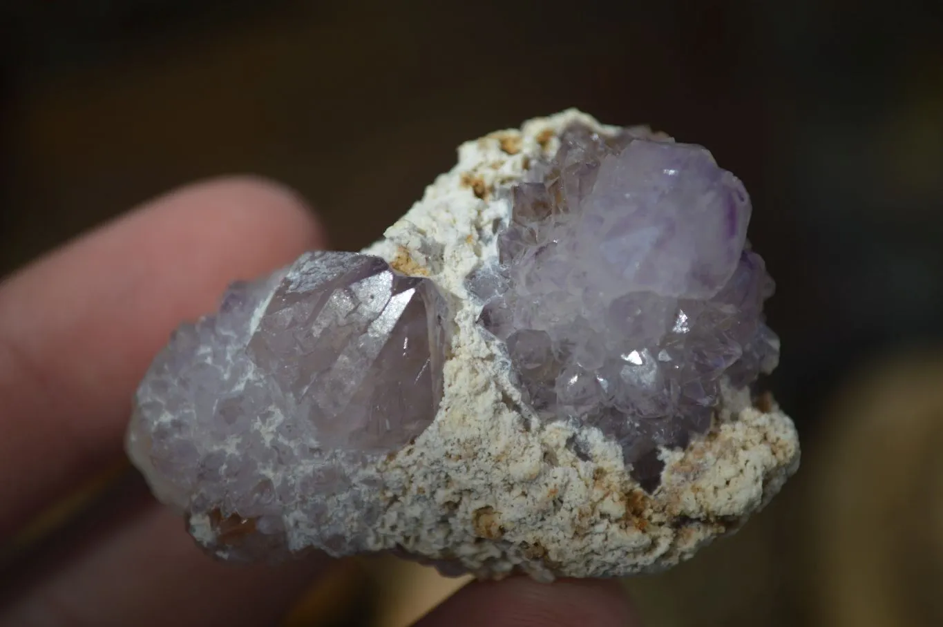 Natural Mixed Spirit Amethyst Quartz Crystals (Calcium On Some) x 12 From Boekenhouthoek, South Africa