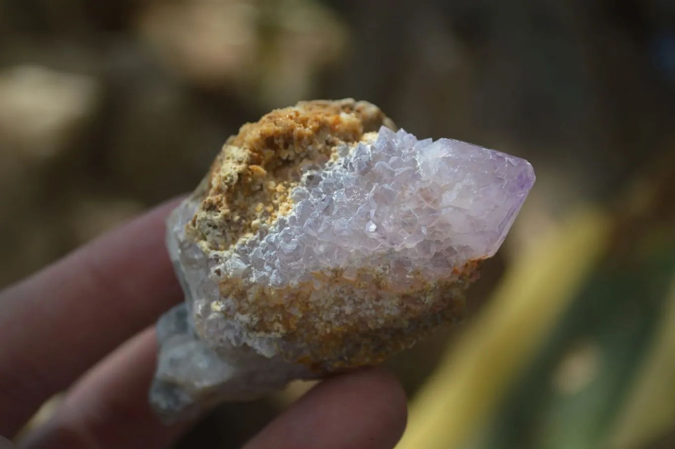 Natural Mixed Spirit Amethyst Quartz Crystals (Calcium On Some) x 12 From Boekenhouthoek, South Africa