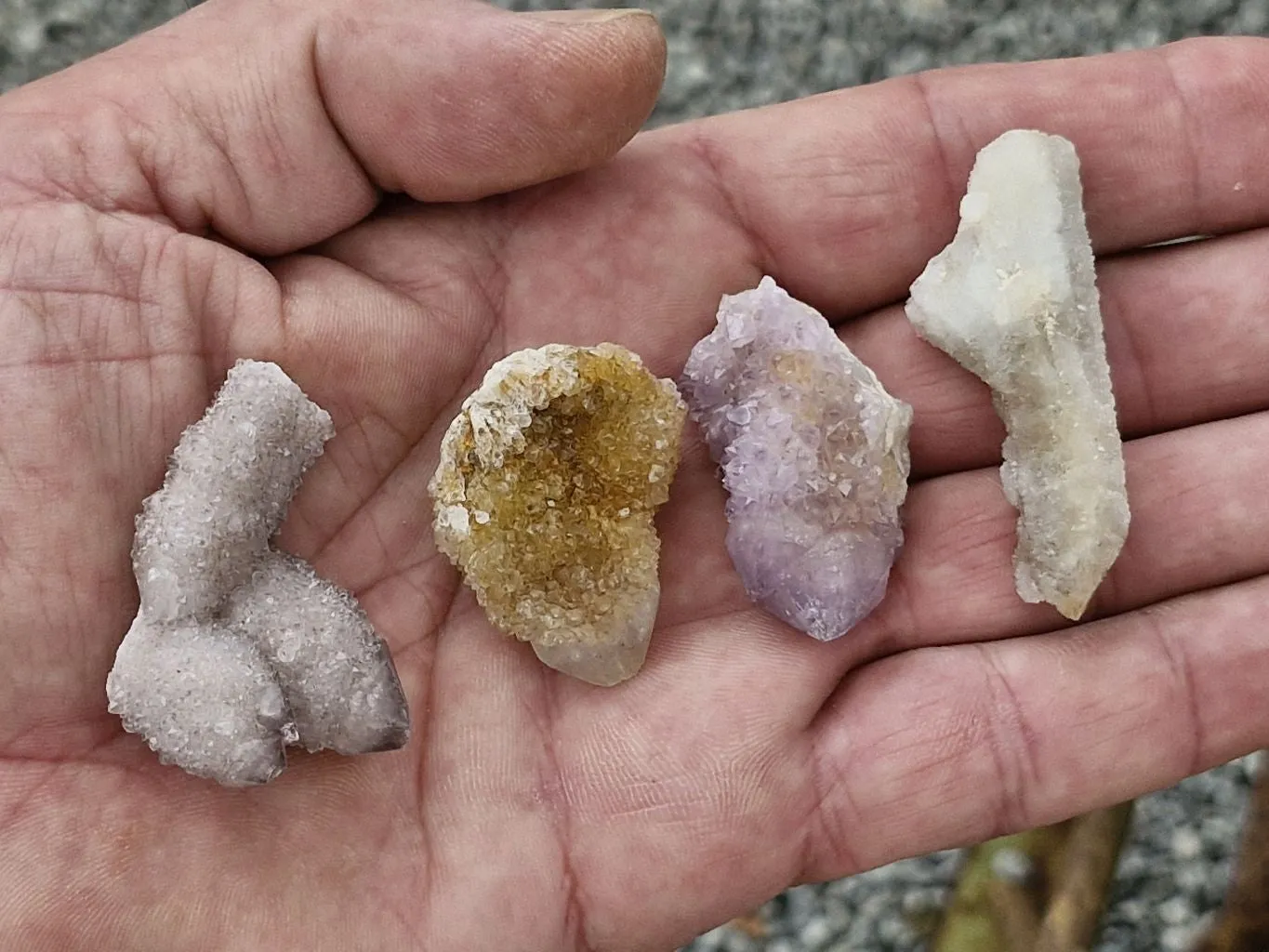 Natural Small Mixed Spirit Quartz Specimens x 35 From Boekenhouthoek, South Africa