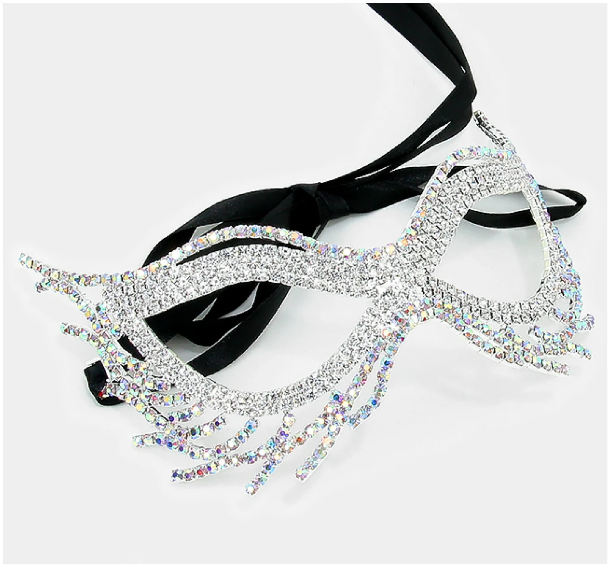 Nohelia Art Deco Modern Masquerade Mask | Crystal